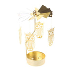 Metal Hot Rotating Candle Holder – Christmas, Dinner, Wedding Table Decor & Gift