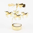 Metal Hot Rotating Candle Holder – Christmas, Dinner, Wedding Table Decor & Gift