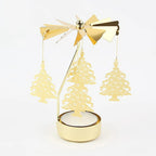 Metal Hot Rotating Candle Holder – Christmas, Dinner, Wedding Table Decor & Gift