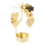 Metal Hot Rotating Candle Holder – Christmas, Dinner, Wedding Table Decor & Gift