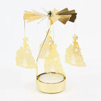 Metal Hot Rotating Candle Holder – Christmas, Dinner, Wedding Table Decor & Gift