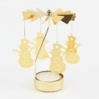 Metal Hot Rotating Candle Holder – Christmas, Dinner, Wedding Table Decor & Gift