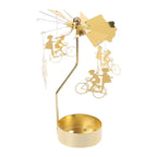 Metal Hot Rotating Candle Holder – Christmas, Dinner, Wedding Table Decor & Gift