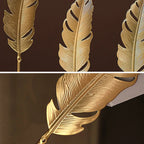 Nordic Gold Ginkgo Leaf Sculpture – Luxury Home & Office Décor