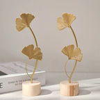 Nordic Gold Ginkgo Leaf Sculpture – Luxury Home & Office Décor