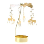 Metal Hot Rotating Candle Holder – Christmas, Dinner, Wedding Table Decor & Gift