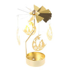 Metal Hot Rotating Candle Holder – Christmas, Dinner, Wedding Table Decor & Gift